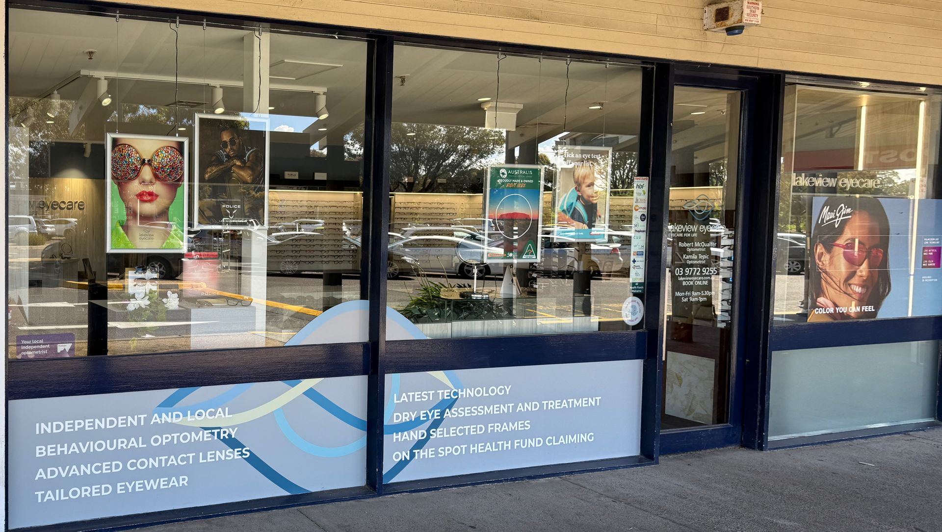 Lakeview Eyecare shop front, Shop 18 Gladesville Boulevard